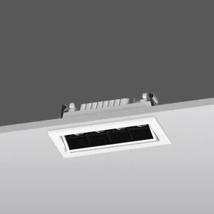 LED Downlight Recessed 10w 3K Non-Dimmable L123 x W64 x H55mm Cutout:113 x 50mm 29D Beam Black IP20