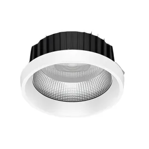LED Downlight Recessed 25w 3K Non-Dimmable 172 x H92mm Cutout: 150mm 60D Beam White IP65