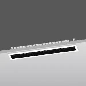 LED Downlight Recessed 30w 3K Non-Dimmable L305 x W44 x H55mm Cutout:298 x 36mm 16 x 36D Black IP20