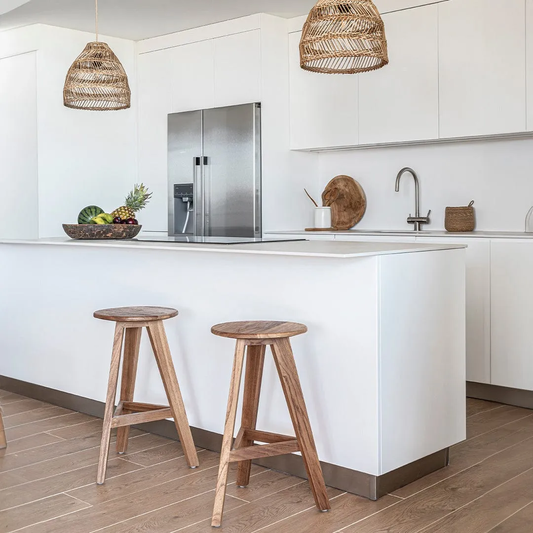 Lido Teak Bar Stool | 35x66cm Zoco Home