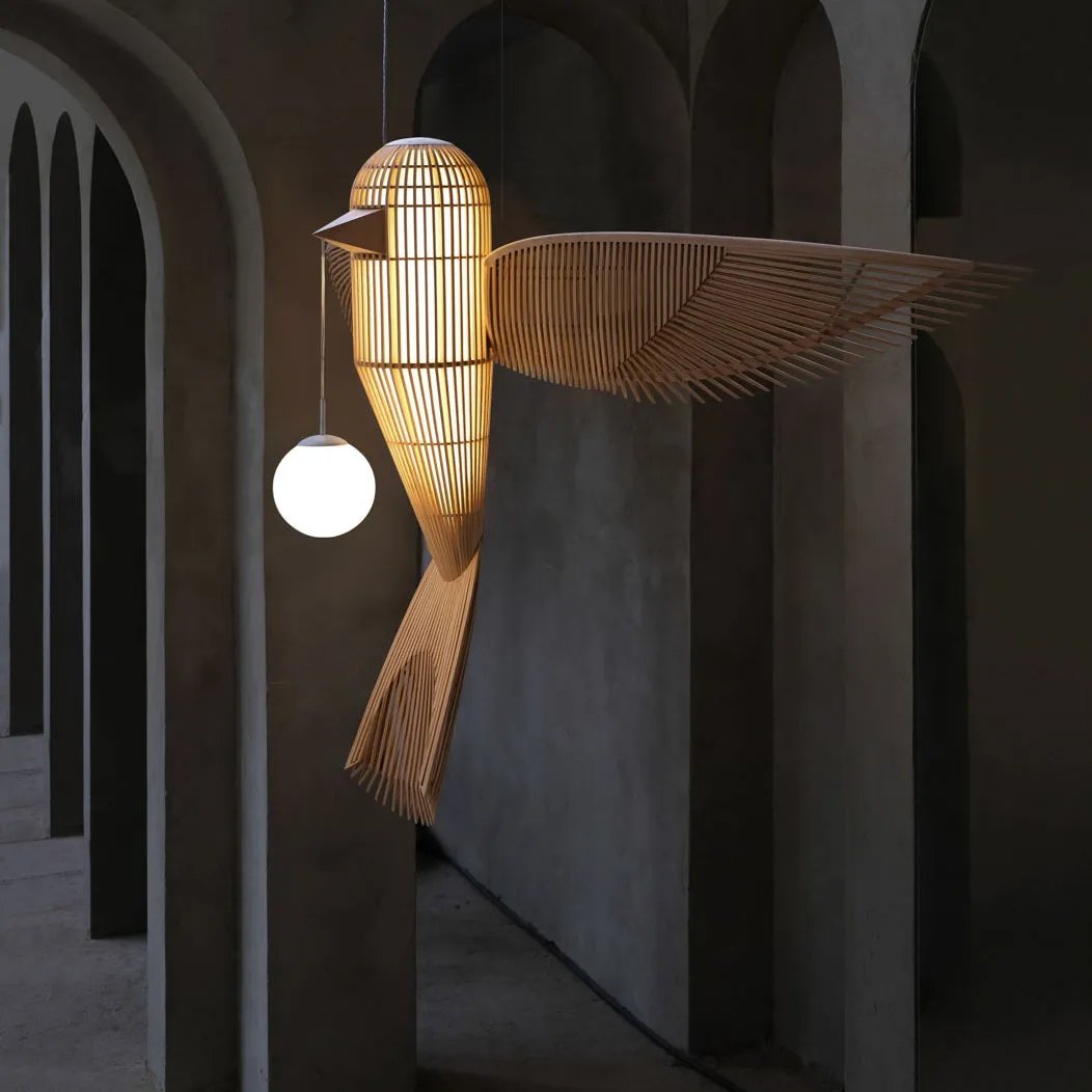 Life-Size Birdy Vertical Suspension Light
