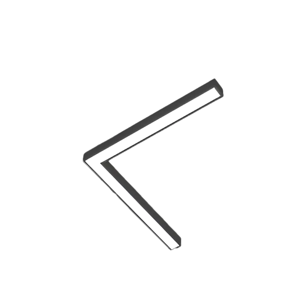 Linear Luminaire Slim25 L-Shaped Splicing 11w 3K Black Size:275x275x22mm