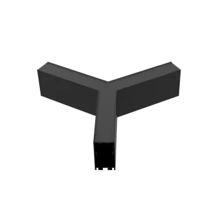 Linear Modular TLS40 Profile Black 120D 3 Way Splicing with Blind Cover Size:200x200x200x83mm