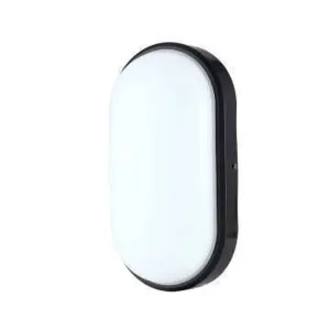 Liper Bulk Head 20W Oval Daylight Black IP65