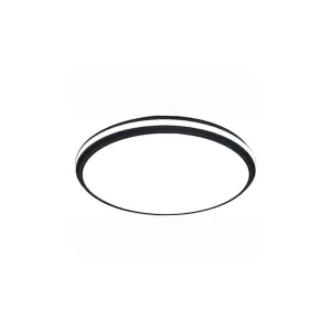 Liper LED Surface Light 50W Black Round Edge Weatherproof IP65