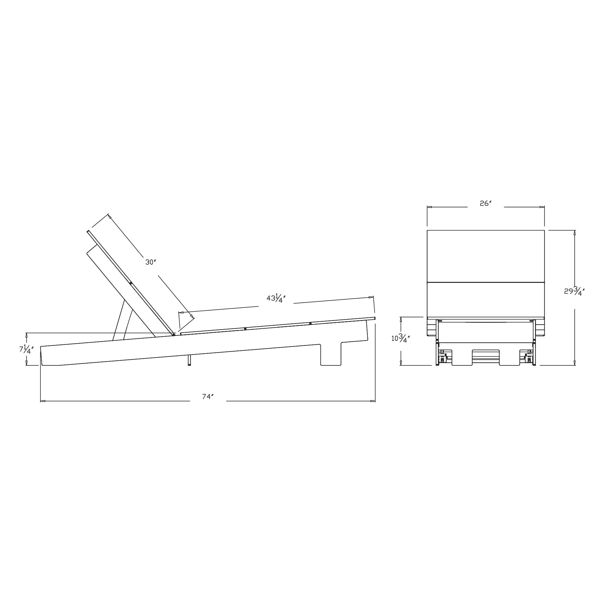 Lollygagger Chaises with Cushions Bundle