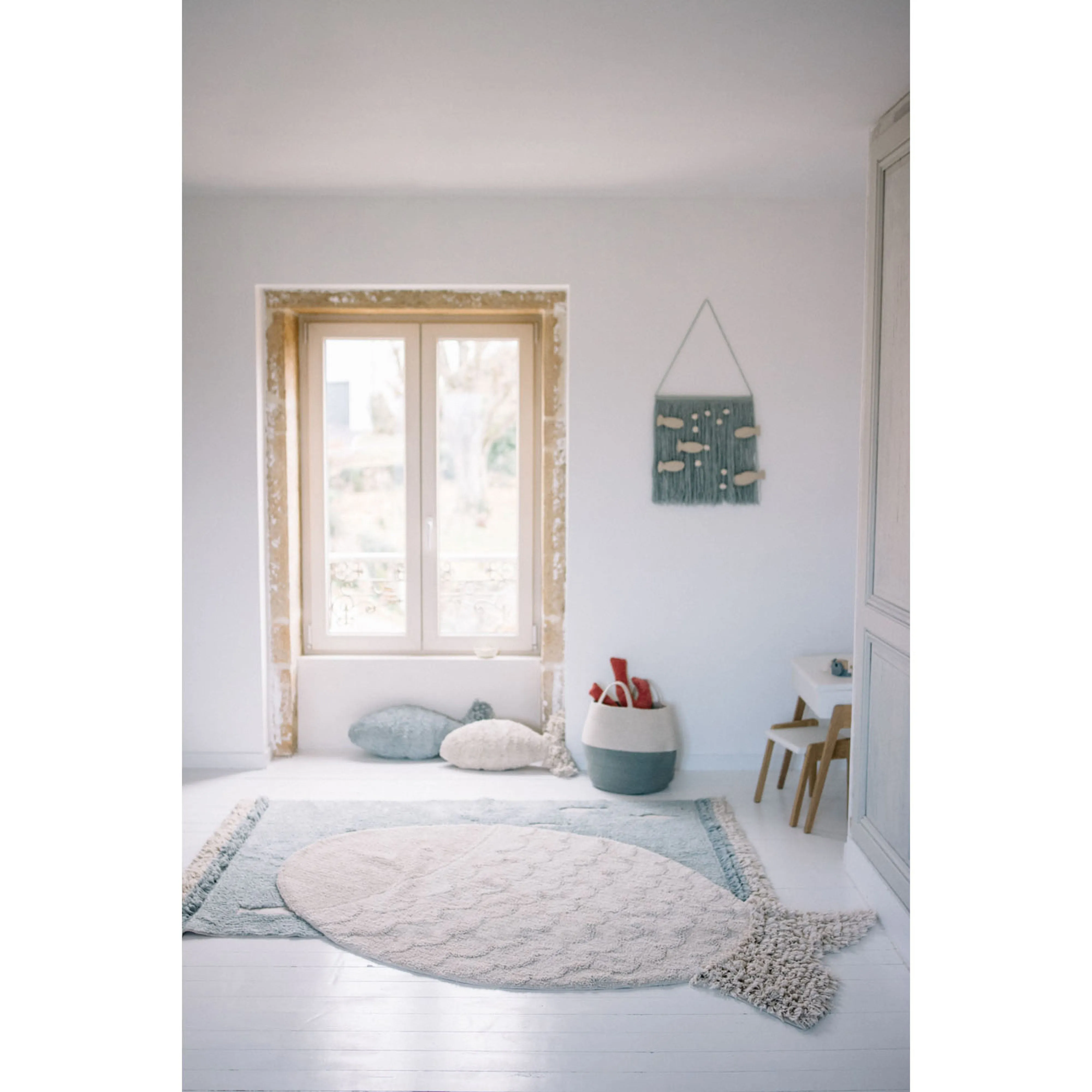 Lorena Canals Big Fish Machine Washable Cotton Rug (Pre-Order; Est. Delivery in 4-8 Weeks)