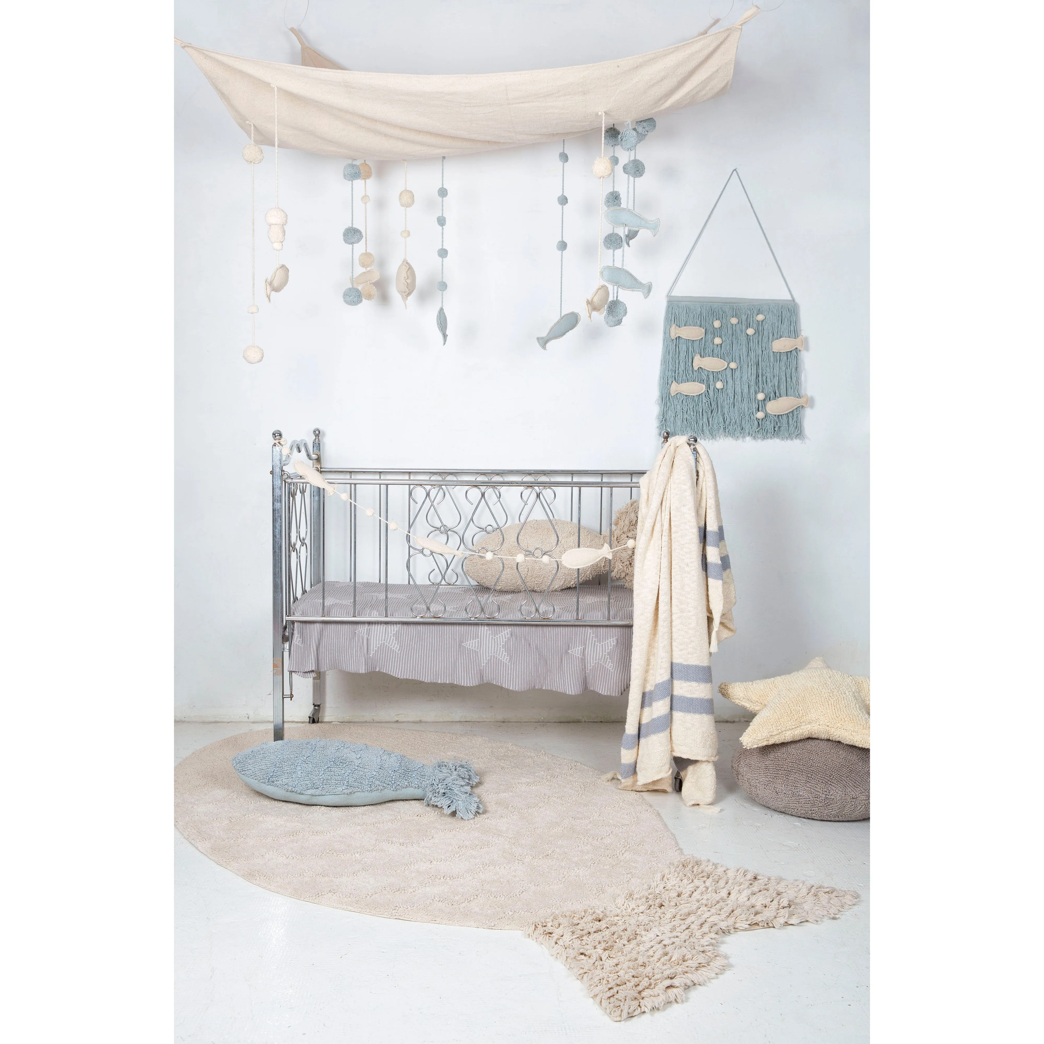 Lorena Canals Big Fish Machine Washable Cotton Rug (Pre-Order; Est. Delivery in 4-8 Weeks)