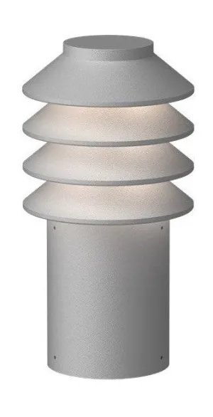 Louis Poulsen Bysted Garden Bollard Led 2700 K 14 W Anchor With Adaptor Short, Aluminium