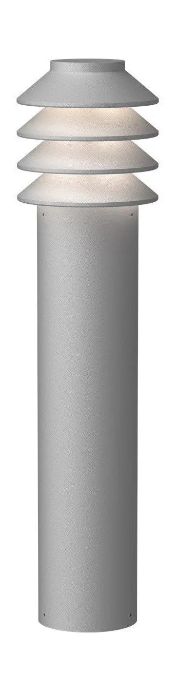 Louis Poulsen Bysted Garden Bollard Led 2700 K 14 W Anchor Without Adaptor Long, Aluminium