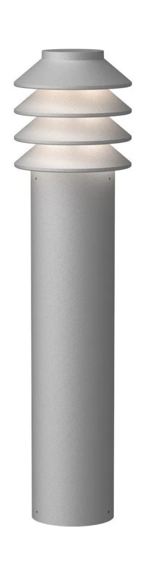 Louis Poulsen Bysted Garden Bollard Led 2700 K 14 W Anchor Without Adaptor Long, Aluminium