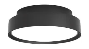 Louis Poulsen Lp Slim Round Surface Mounted Ceiling Lamp 1092 Lumens 25 Cm, Black