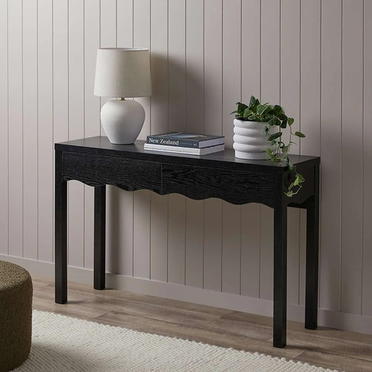 Malena Console Table - Black Mocka