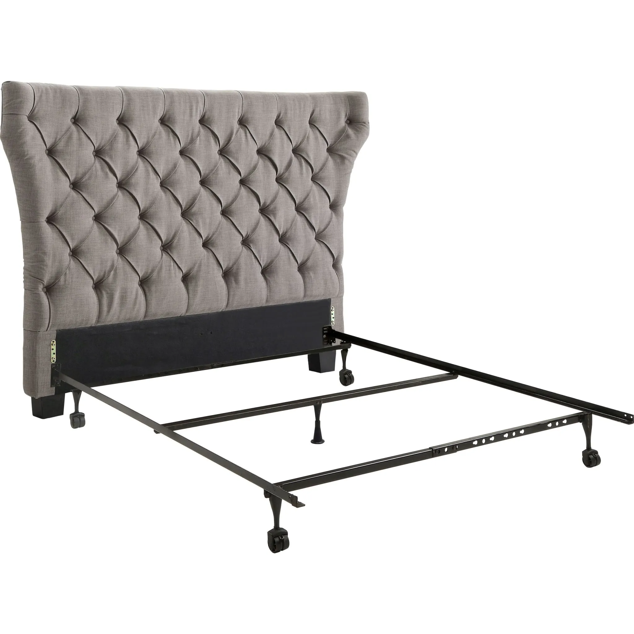 Melina Tufted Upholstered Headboard in Dolphin Linen Modus