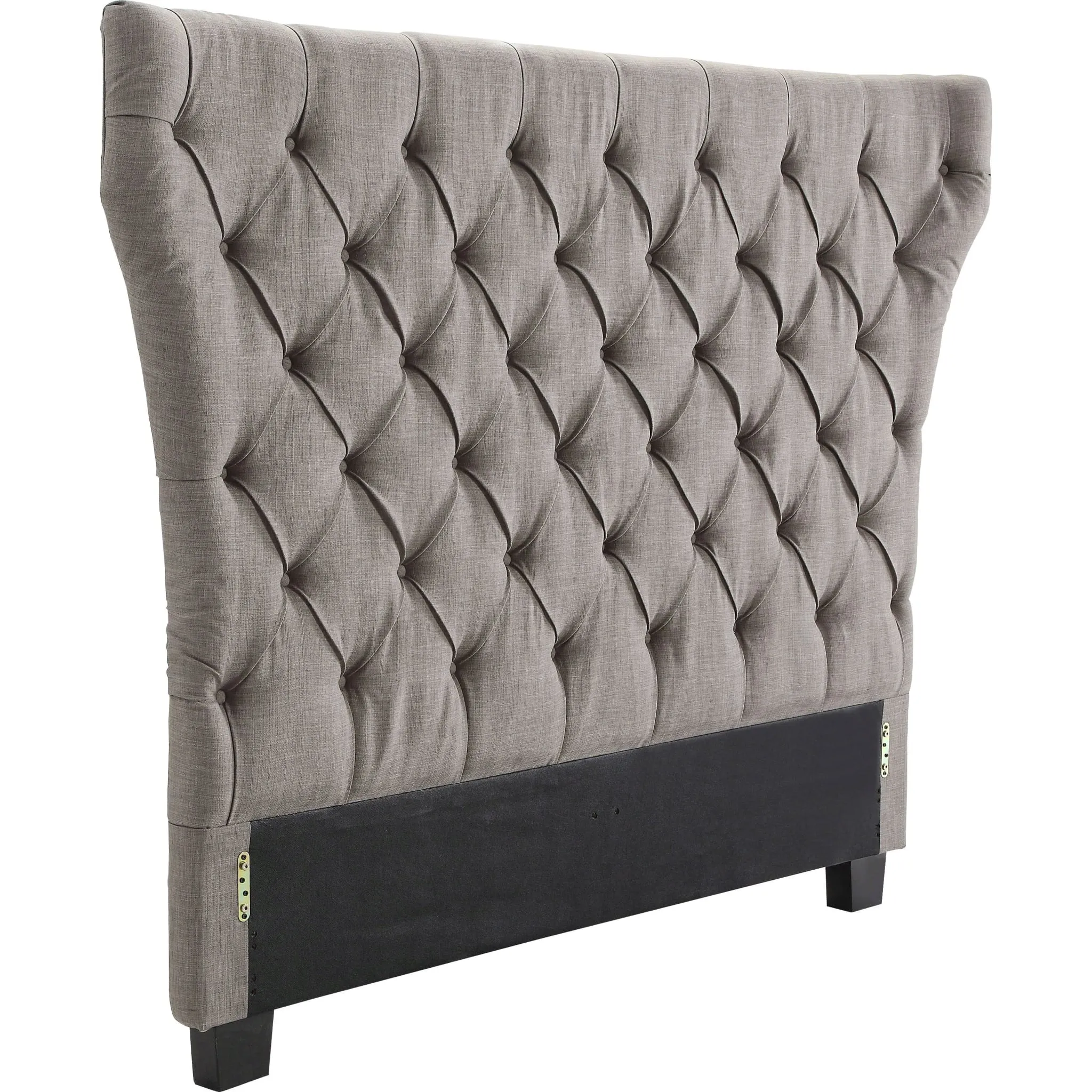 Melina Tufted Upholstered Headboard in Dolphin Linen Modus