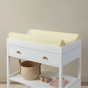 Mocka Cotton Change Mat Cover - Buttermilk Mocka