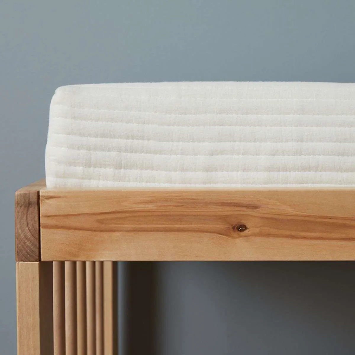 Mocka Cotton Change Mat Cover - White Mocka