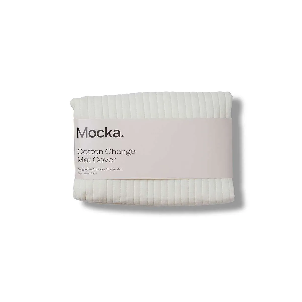 Mocka Cotton Change Mat Cover - White Mocka