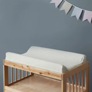 Mocka Cotton Change Mat Cover - White Mocka