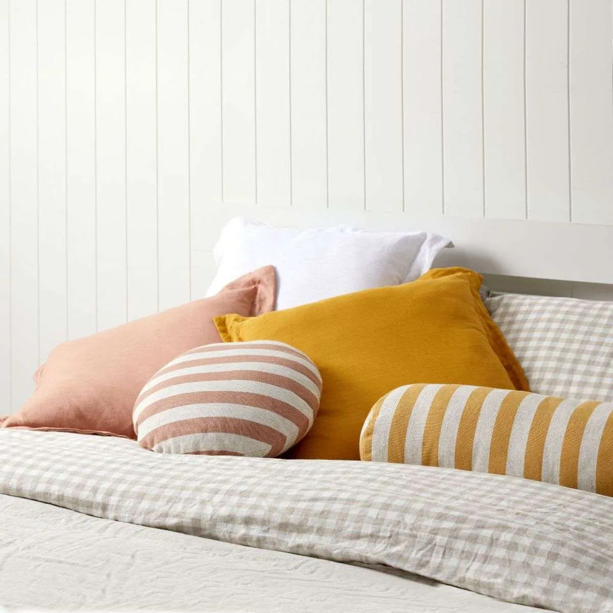 Mocka Linen Cushion - Marigold Mocka