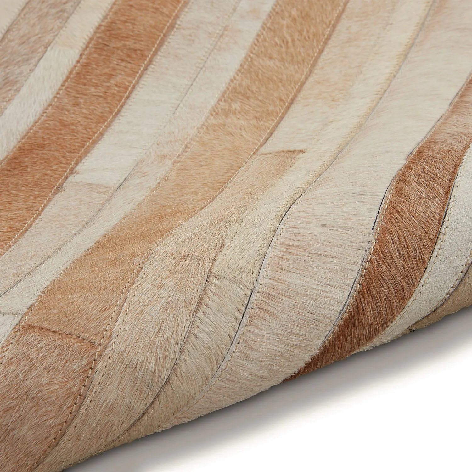 Modern Handwoven Hide Rug - 9' x 12'