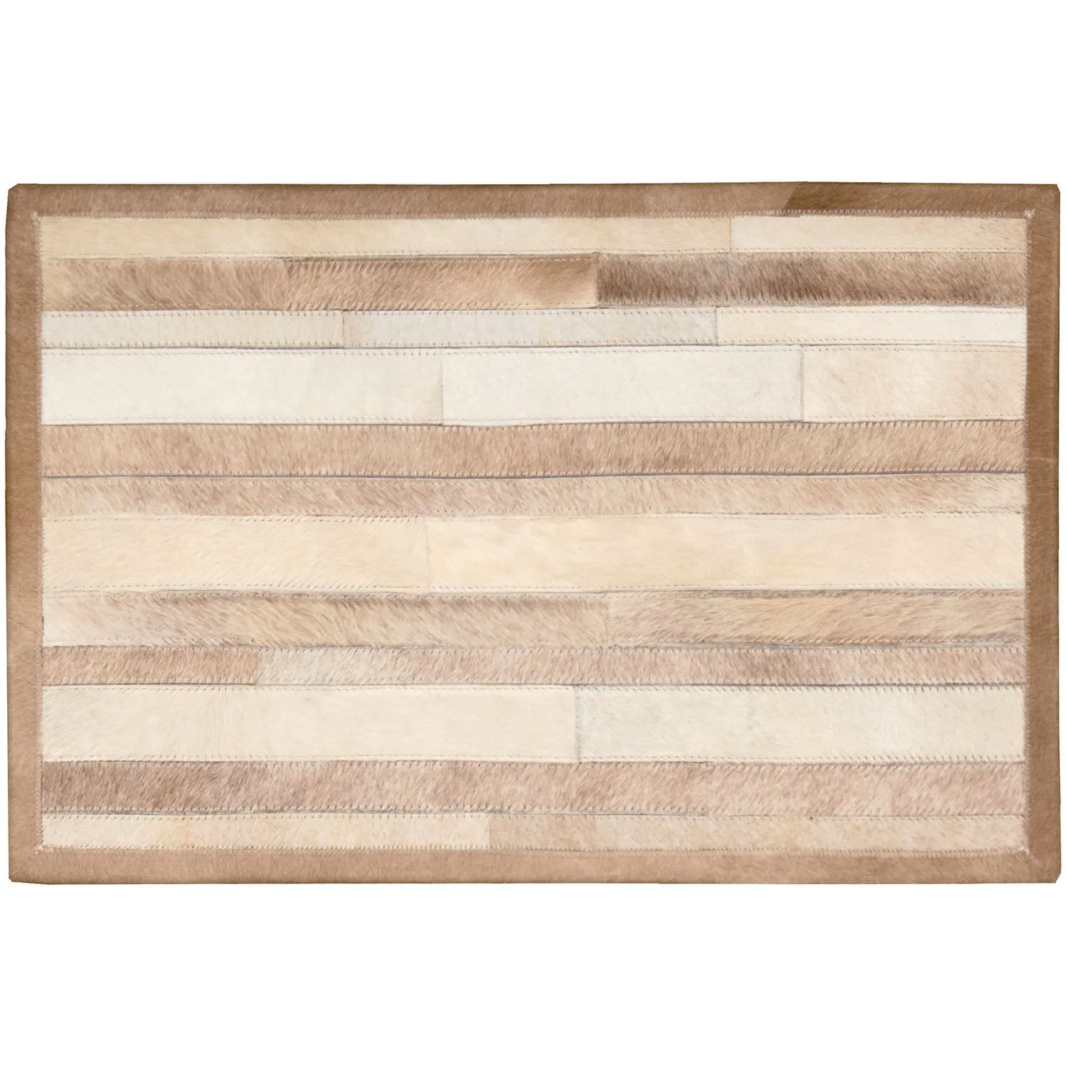 Modern Handwoven Hide Rug - 9' x 12'