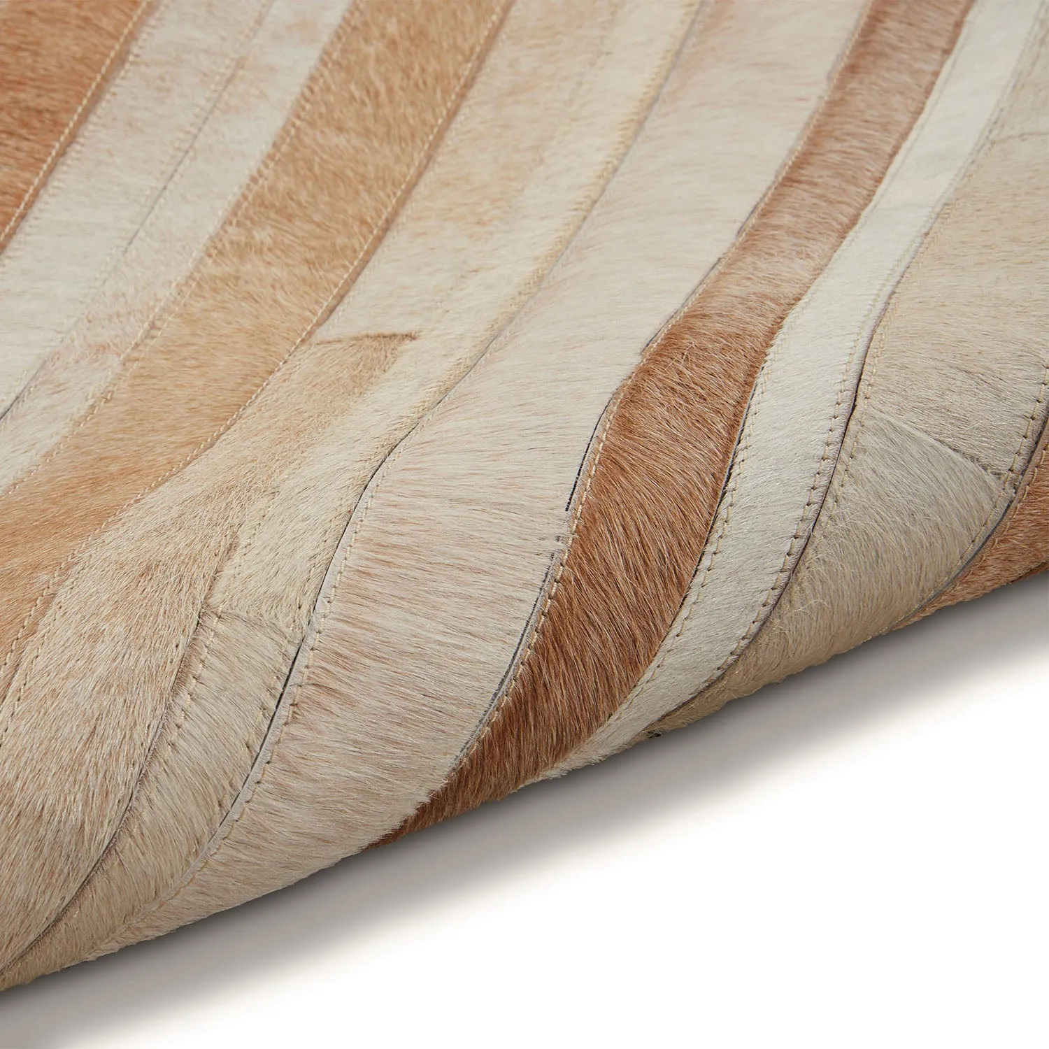 Modern Handwoven Hide Rug - 9' x 12'