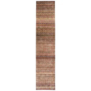 Multicolored Alchemy Transitional Silk Runner - 3' x 18'