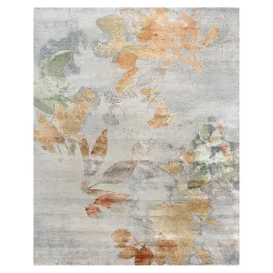 Multicolored Contemporary Silk Rug - 8' x 10'