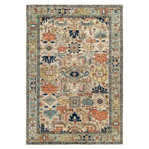 Multicolored Traditional Serapi Wool Rug - 6'2" x 8'10"