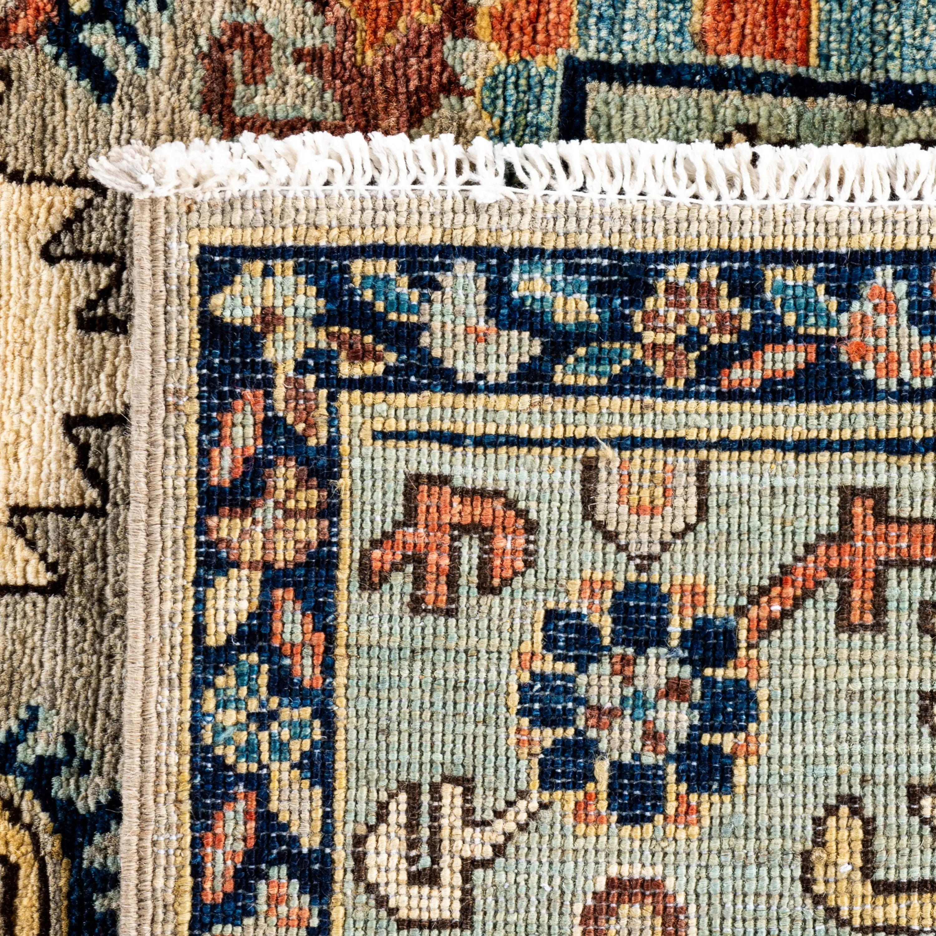 Multicolored Traditional Serapi Wool Rug - 6'2" x 8'10"