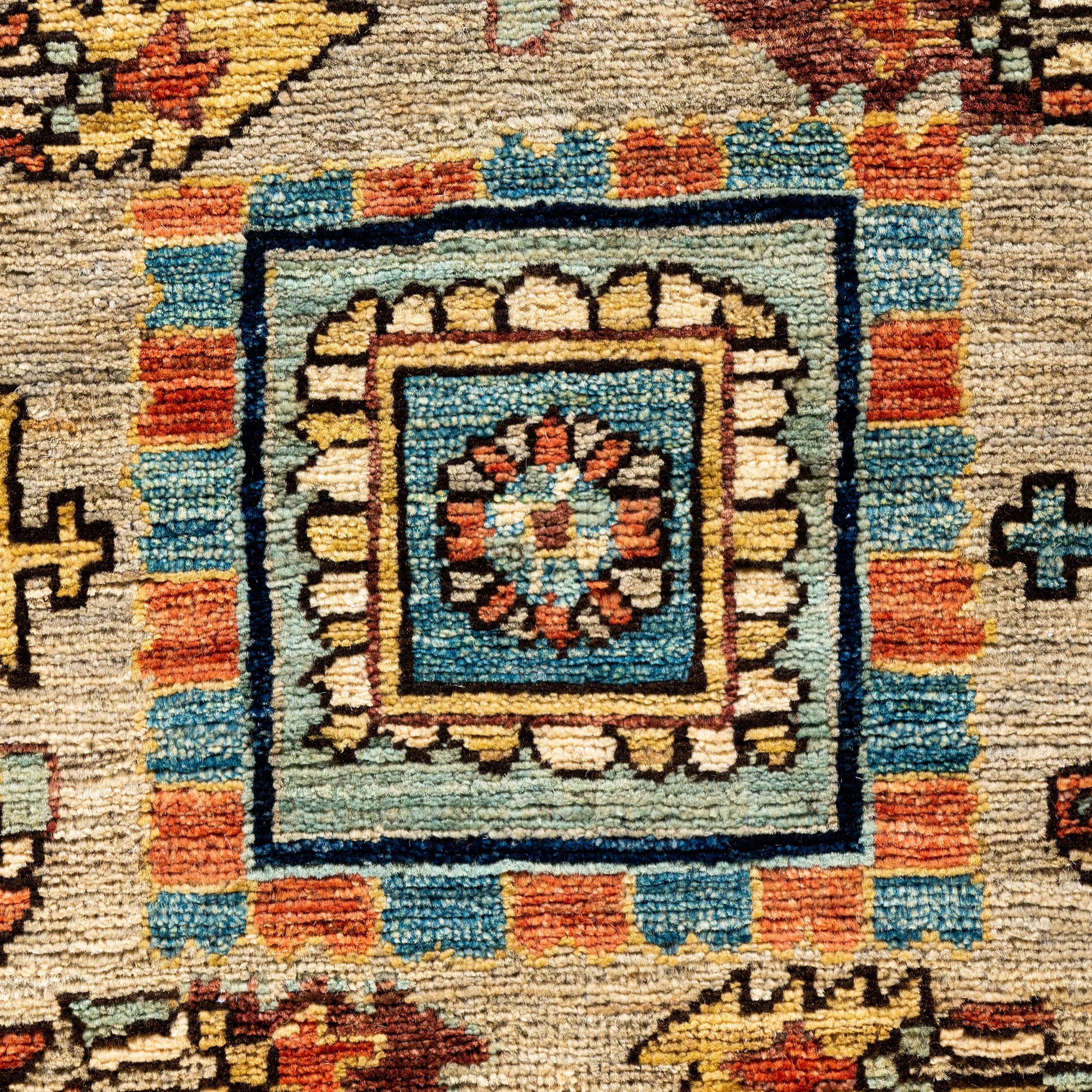 Multicolored Traditional Serapi Wool Rug - 6'2" x 8'10"