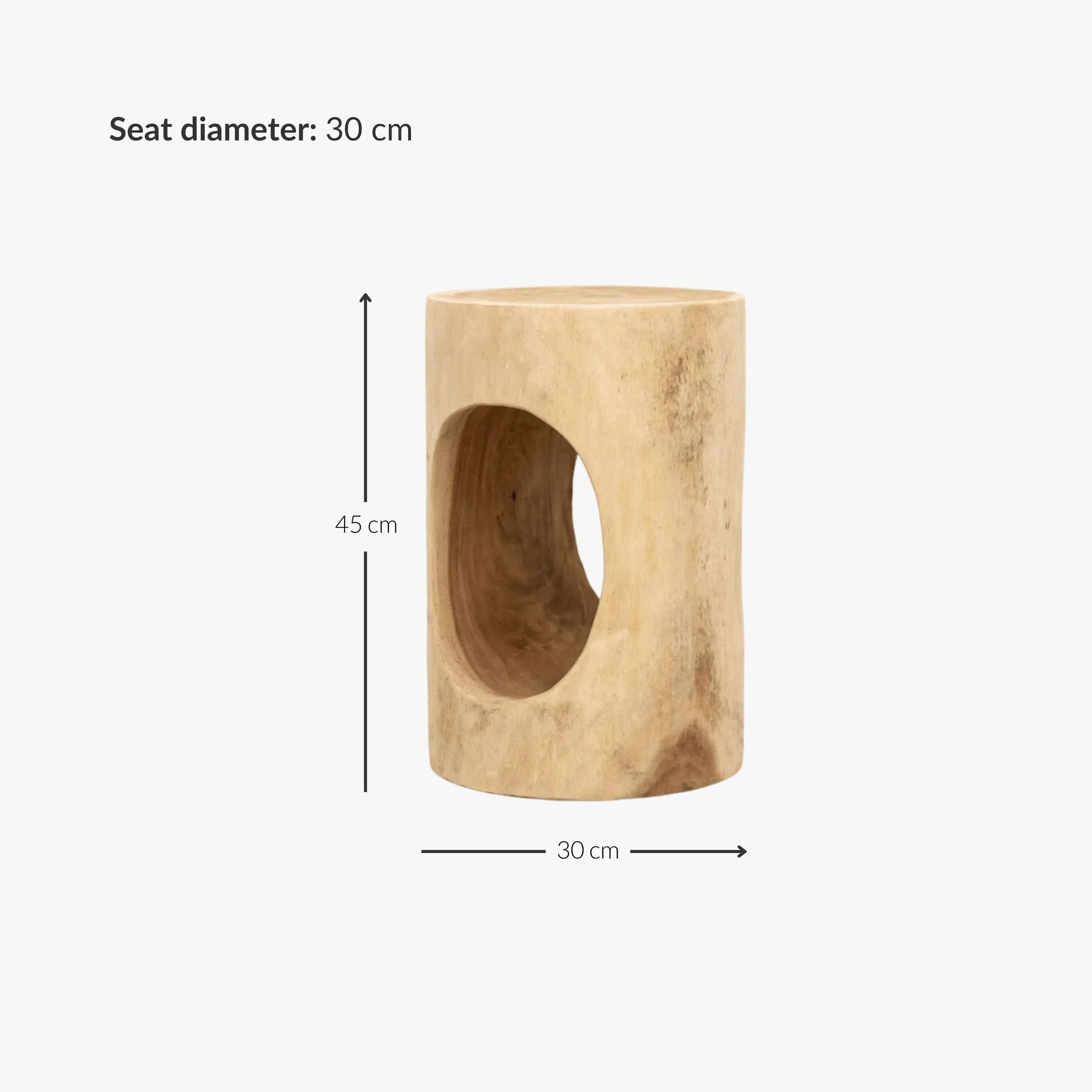 Mungur Side Table | 30x46cm Zoco Home