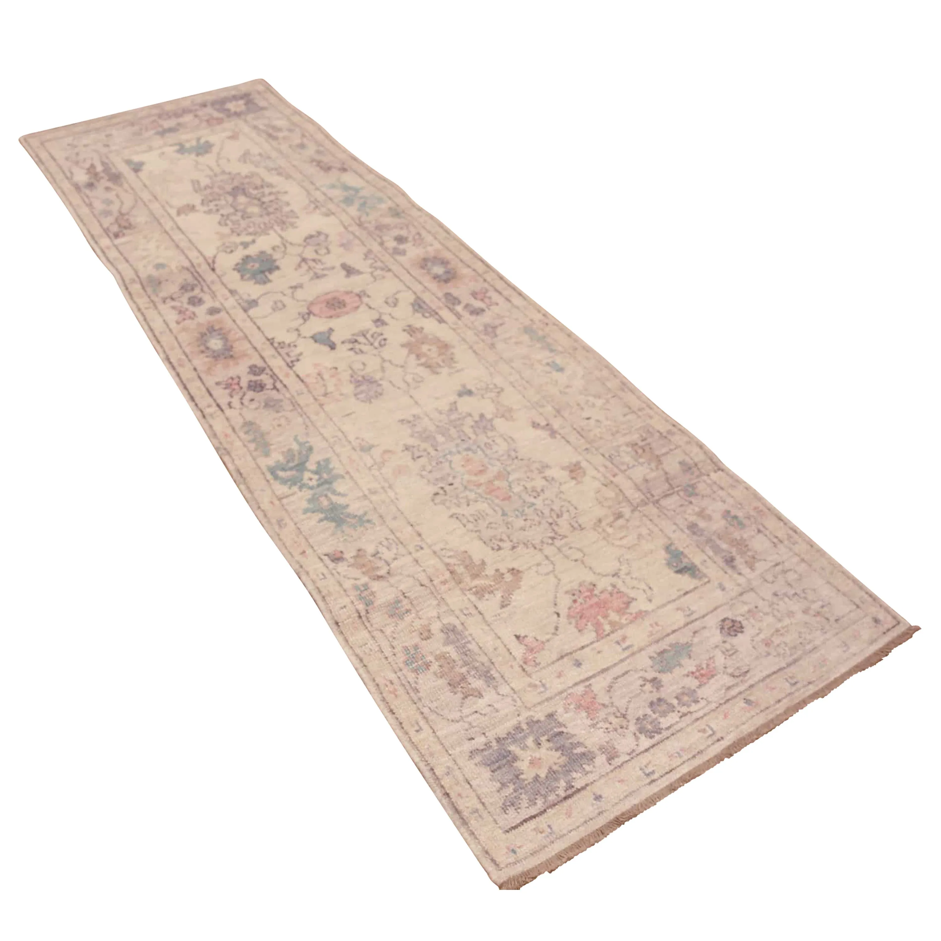 Natural Zameen Transitional Wool Runner - 3'4" x 9'6"