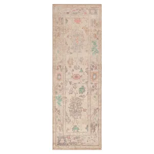 Natural Zameen Transitional Wool Runner - 3'4" x 9'6"
