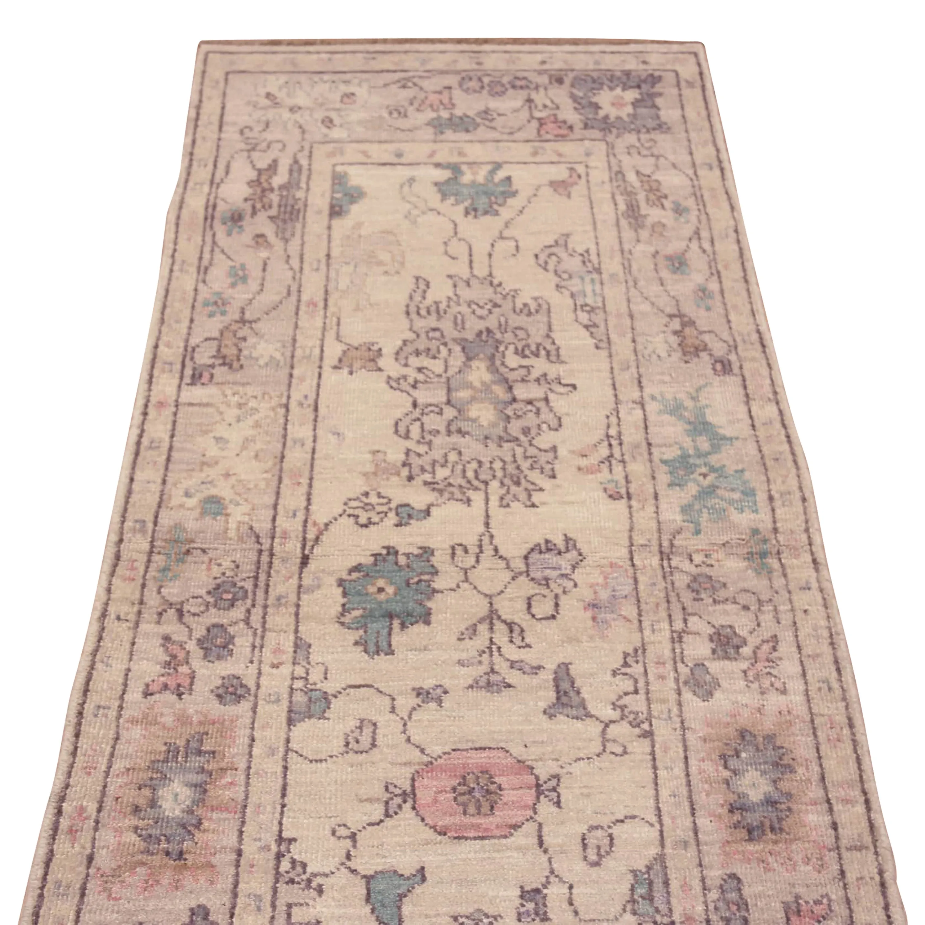 Natural Zameen Transitional Wool Runner - 3'4" x 9'6"
