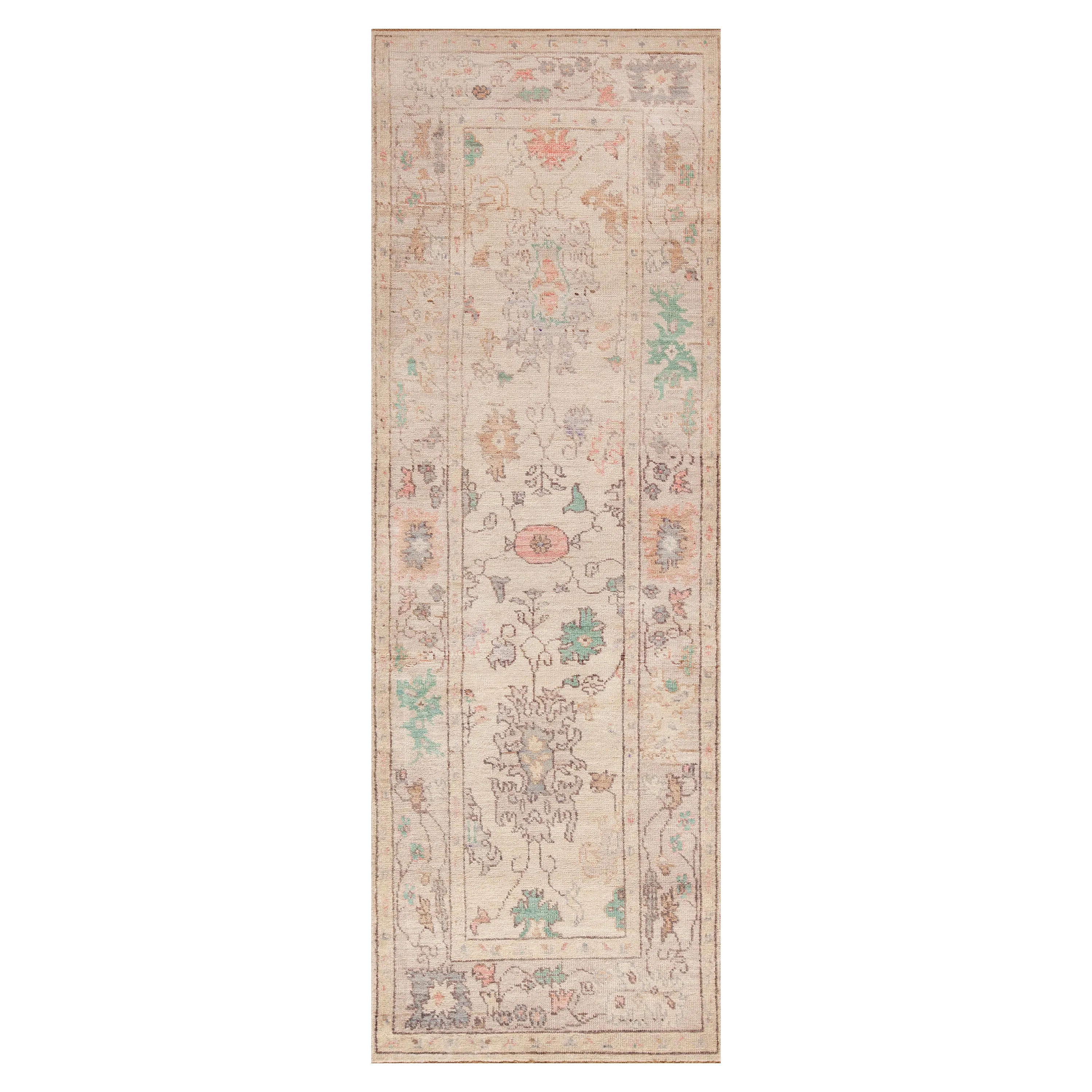 Natural Zameen Transitional Wool Runner - 3'4" x 9'6"