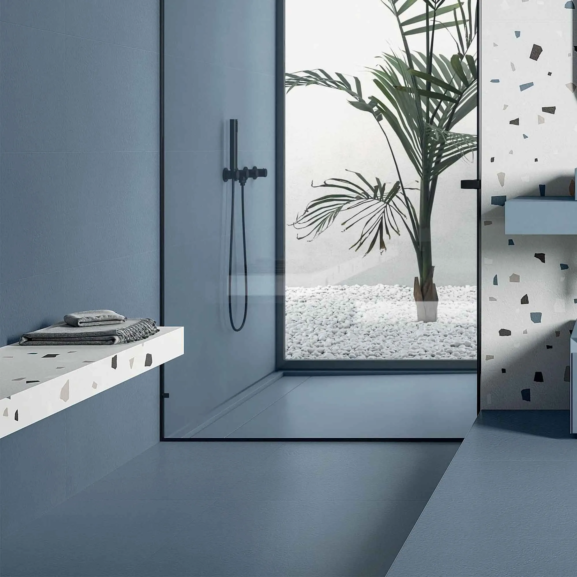 Nuances Cielo Concrete Effect Porcelain Tile 60x120cm Matt