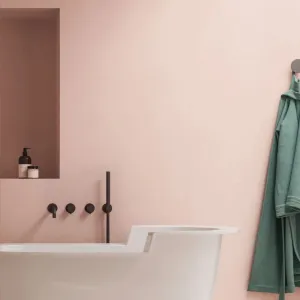 Nuances Rose Concrete Effect Porcelain Tile 60x120cm Matt