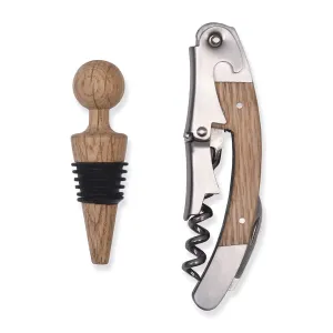 Oak Bottle Opener Gift Set Funky Chunky