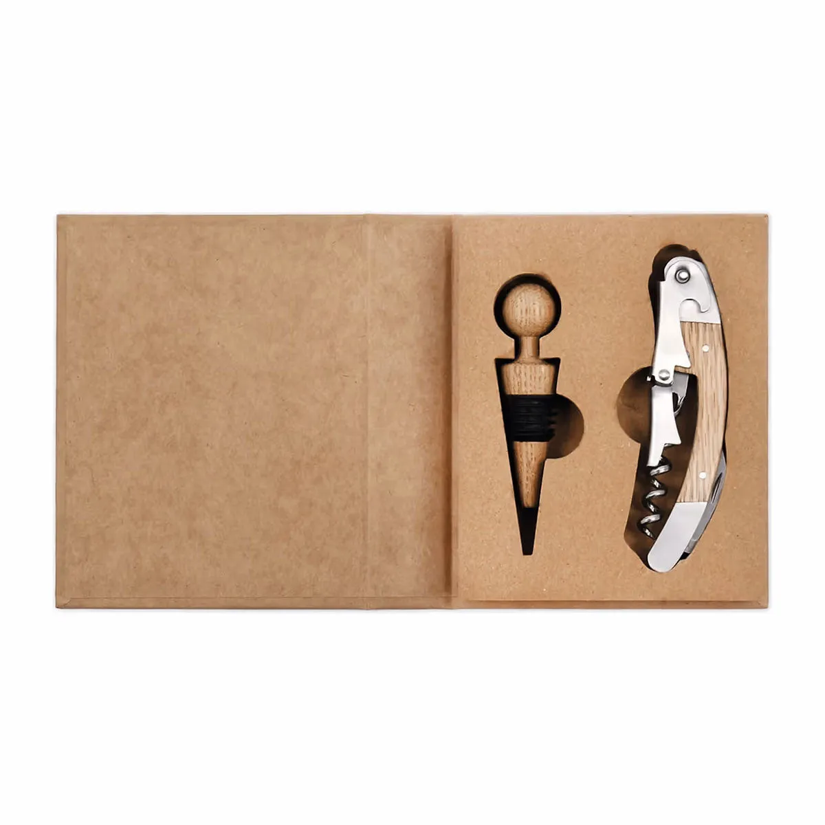 Oak Bottle Opener Gift Set Funky Chunky