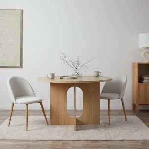 Ora Four Seater Round Dining Table Mocka
