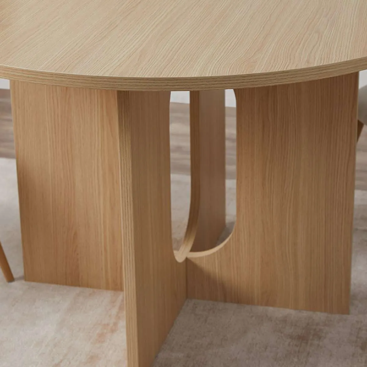 Ora Four Seater Round Dining Table Mocka