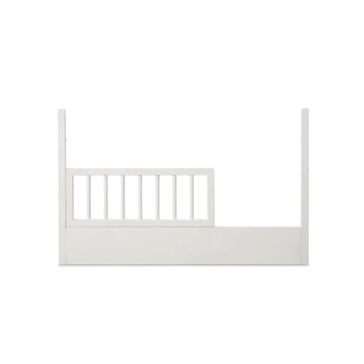 Orlando Cot Toddler Bed Half Frame - White Mocka