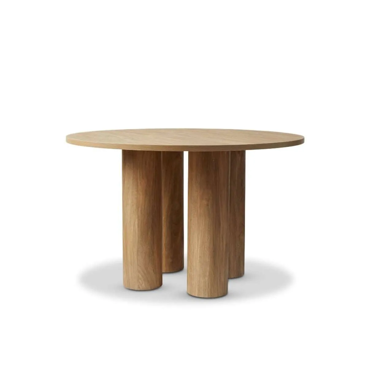 Otis Round Four Seater Dining Table - Pecan Mocka