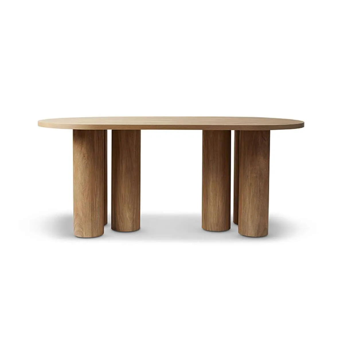 Otis Six Seater Dining Table - Pecan Mocka