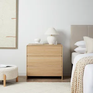 Owen Three Drawer - Natural Mocka