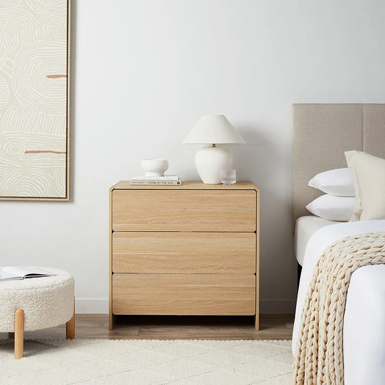 Owen Three Drawer - Natural Mocka