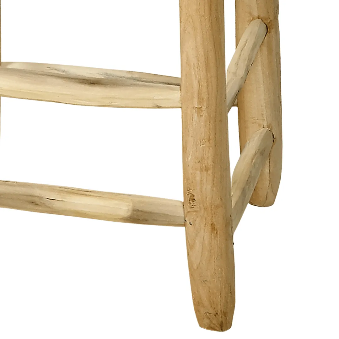Palmerie Stool | Natural 37x37x50cm Zoco Home