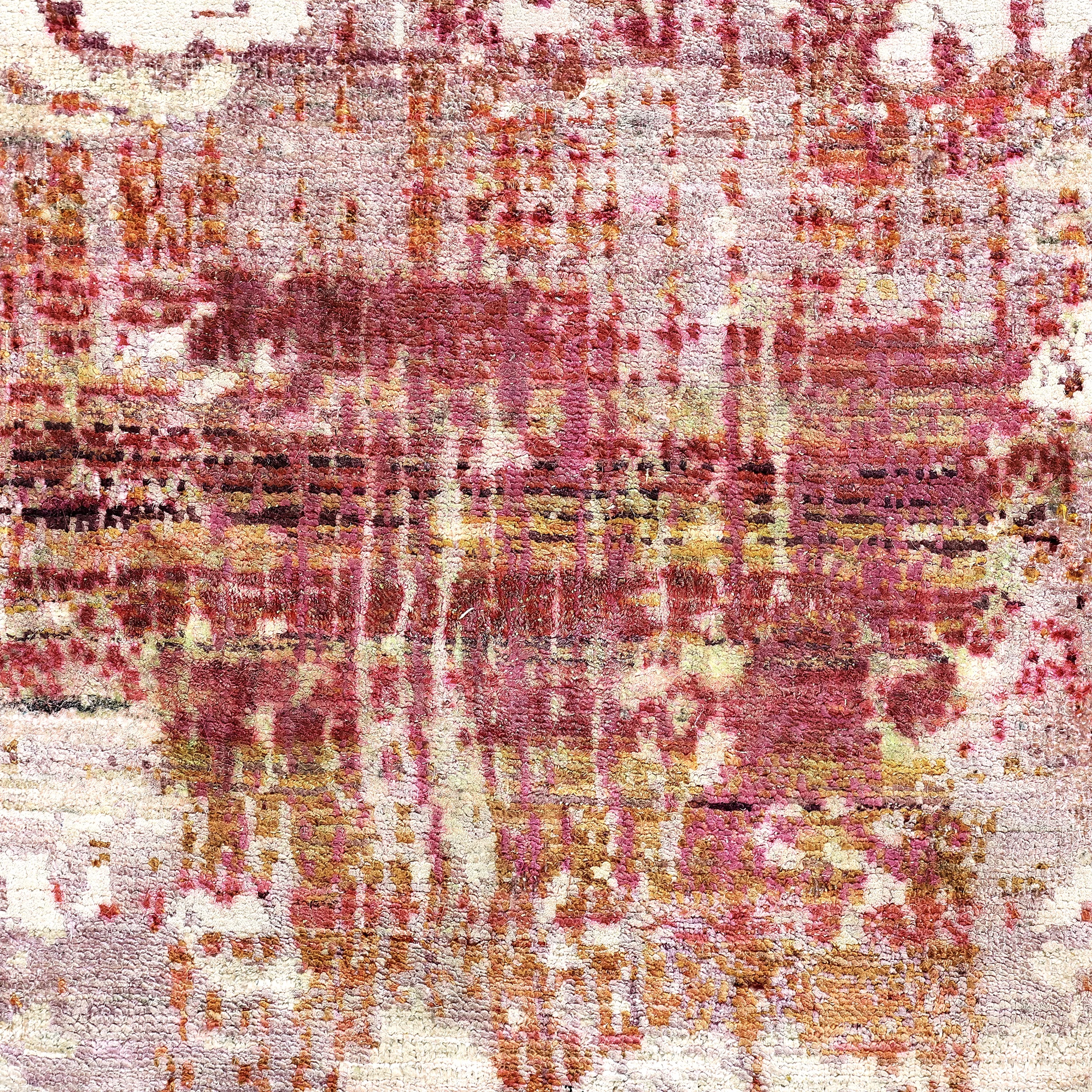 Pink Alchemy Transitional Silk Rug - 9' x 12'5"